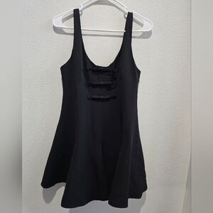Mustard Seed Elegant Black mini dress with fuller skirt size medium